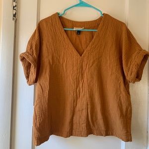 Mustard 100% Cotton Box Top